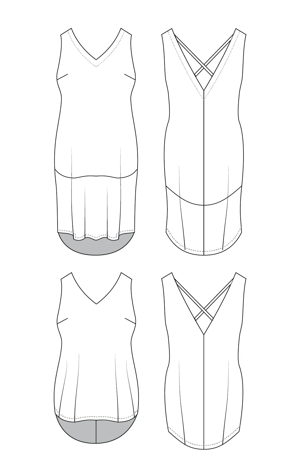 Webster Top & Dress 12-32 PDF pattern