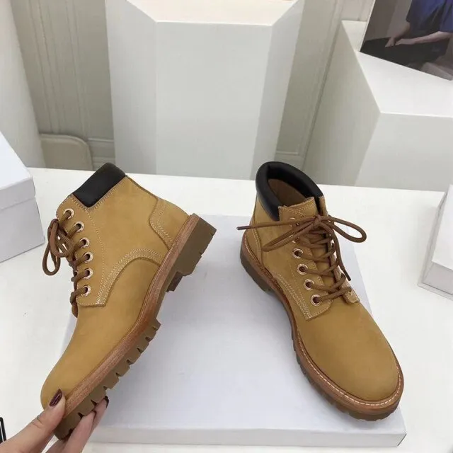 Women Thick Bottom Runway  Martin Boots Design Chic Shoes