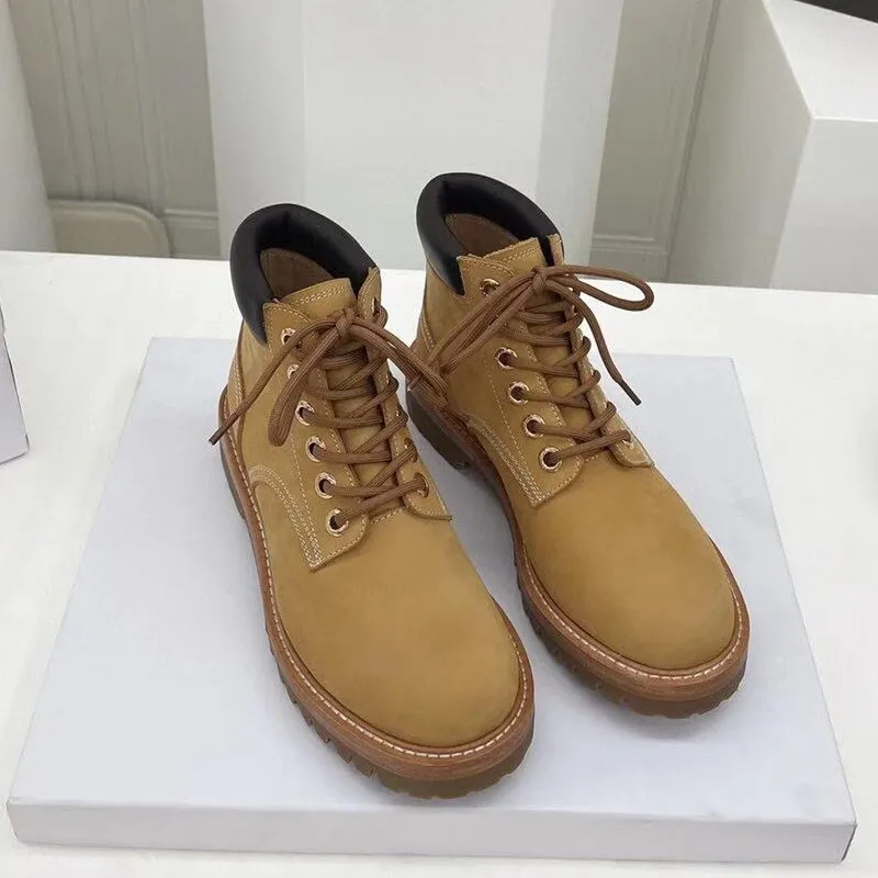 Women Thick Bottom Runway  Martin Boots Design Chic Shoes