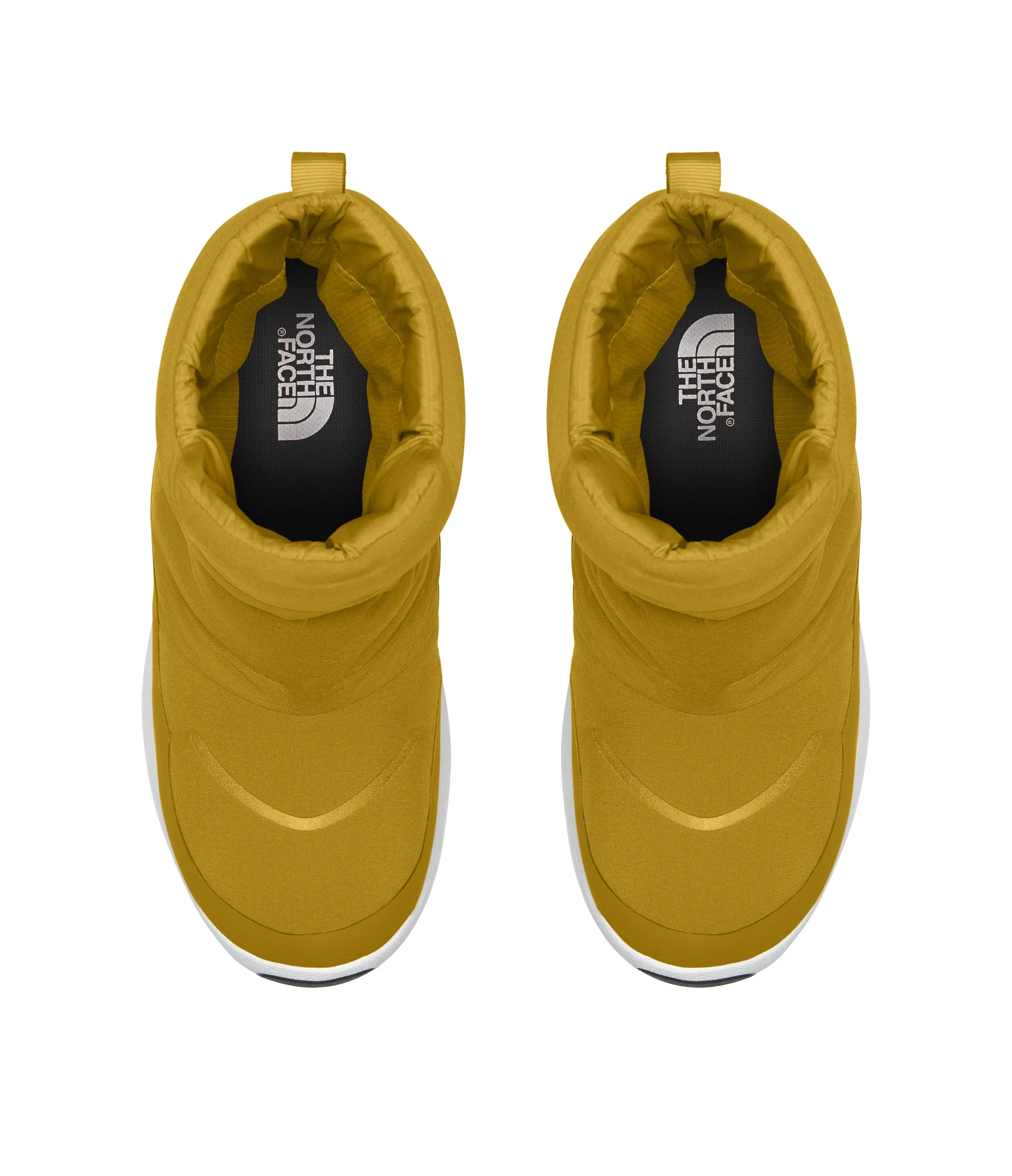 Women's Nuptse II Bootie WP - Arrowwood Yellow / TNF White