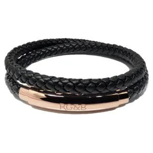 Woven Adjustable Double - RoseGold & Black