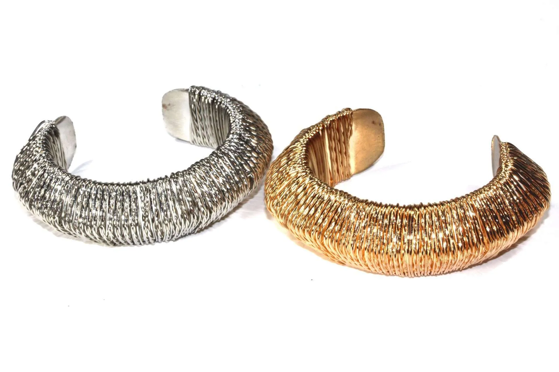 Woven Cuff Bangle Set