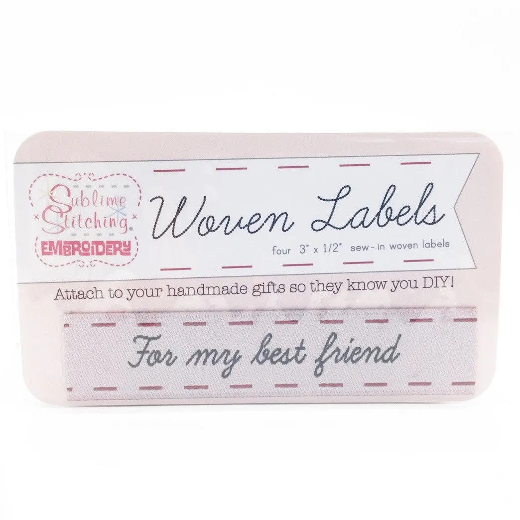 Woven Labels For My Best Friend