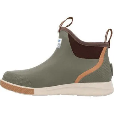 Xtratuf Men's Ankle Deck 6" Soft Toe Waterproof Sport Boot - Olive - ADSM300